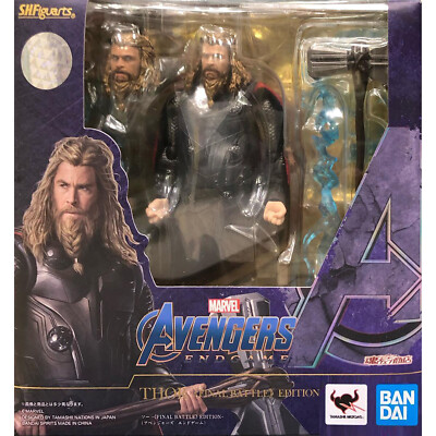 BANDAI - 新品 S.H.フィギュアーツ MCU BIG3 final battle ver Bandai S.H.Figuarts Marvel Avengers Endgame Thanos -(Final