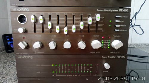 Körting PA-102 Verstärker, PE-102 Vorverstärker & T-100 Tuner – Komplettset - Bild 2 von 14