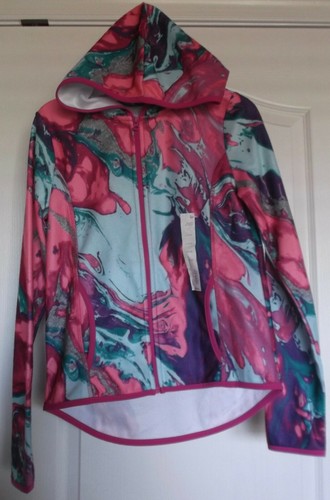GIRLS SO MICRO FLEECE HOODIE & PANTS SET - MAGENTA & AQUA - LARGE (10/12) - NWT - Picture 3 of 10