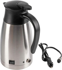 12V Electric Car Kettle,1000Ml Stainless Steel Car Automobile Electric Heating K