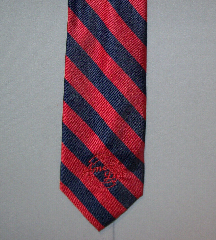 Wolfmark AMERI LIFE Classic Red & Navy Wide Strip… - image 1