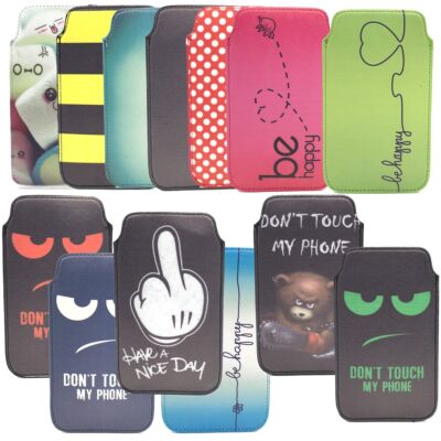 Handy Hülle Slide Case Schutzhülle Bag Tasche Etui Sleeve Pouch Cover Motive Top