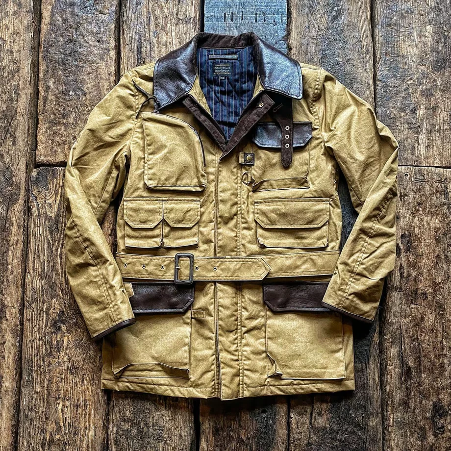 NWT Bibury Court Waxed Cotton Field Fishing Jacket - 38 - Made in Japan
