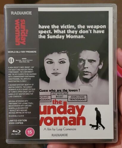 THE SUNDAY WOMAN BLU-RAY + BOOKLET + POSTCARDS RADIANCE LIMITED OOP REGION A/B