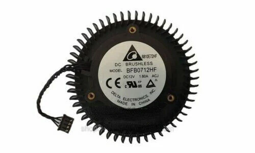 Cooler Fan For NVIDIA GTX960 GTX 970 GTX 980 GTX 1060 1080 RX480 BFB0712HF 66mm - Image 2 of 4