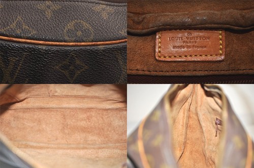 Authentic Louis Vuitton Monogram Boulogne 30 Shoulder Cross Bag Old Model 7295M - Imagen 9 de 10