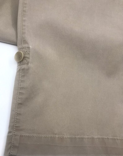 Eileen Fisher Organic Cotton Blend Pants Med Tan Cropped Flat Front Straight Leg - Picture 6 of 8