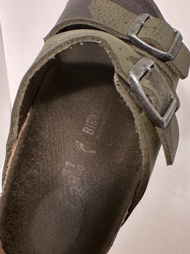 Birkenstock Arizona Kids 1.5 EU 31 Sandals BrownLeather Adjustable Straps Slides - Picture 3 of 11