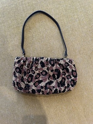 STAUD Hand Beaded Leopard Bead Bag MSRP $375 - Brand new - Never Used