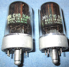 2 Nos Sylvania Jan Chs 1Lh4 Vacuum Tubes for Vintage Zenith Radios & Others
