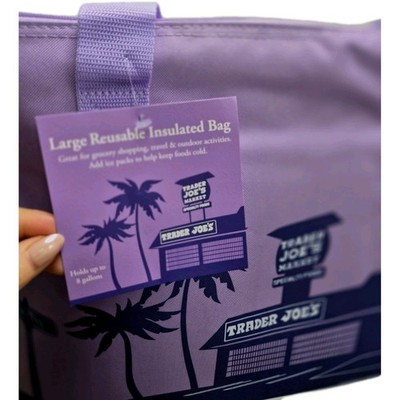 FREE SHIPPING] Trader Joe's NEW SPRING 2026 PURPLE Large Insulated