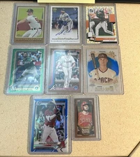 Baseball card lot with Numbered Cards and Auto MLB