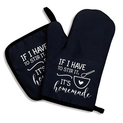 If I Have To Stir It It's Homemade Oven Mitts And Pot Holders Sets Of 2 Funny Ov