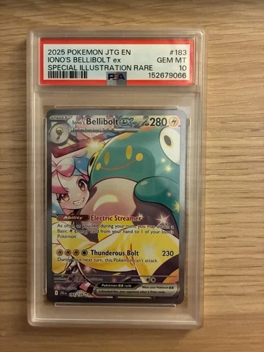 Pokemon Journey Together Iono's Bellibolt ex 183/159 SIR PSA 10