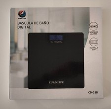 B&aacute;scula de ba&ntilde;o digital Euro Life CD-28B nueva 180 kg LCD