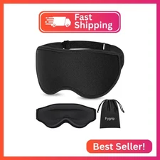 Fygrip 3D Eye Mask Sleep Mask for Men & Women, 100% Pressure-Free & Light Block-