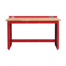 Craftsman 6 Ft. Wide Workbench With Butcher Block Top (Red)