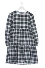 ZARA Abito a maniche lunghe Donna Abito Taglia IT 38 bianco-nero-verde