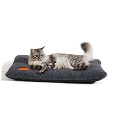 Self Warming Cat Bed Self Heating Padch Thermal Pet mat 24 x 18 in Dark Gray