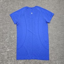 Lululemon Shirt Womens 6 Blue Swiftly Tech Short Sleeve Seamless Running