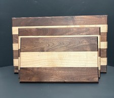 Set Of 3 handcrafted cutting boards, alternat...