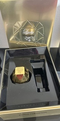 1x DECOFLASCHE in Metall Box 1 MILLION Diamant Paco Rabanne 50ml LEER vaporis...
