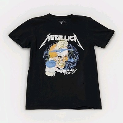 Metallica T-Shirt Adult Small Damaged Justice Pushead Short Sleeve Graphic R1