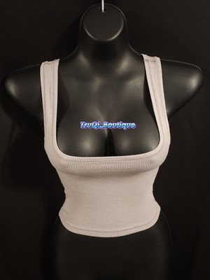 SKIMS Cotton Rib Tank Top AP-TNK-0038 Oyster size Extra Small (XS)