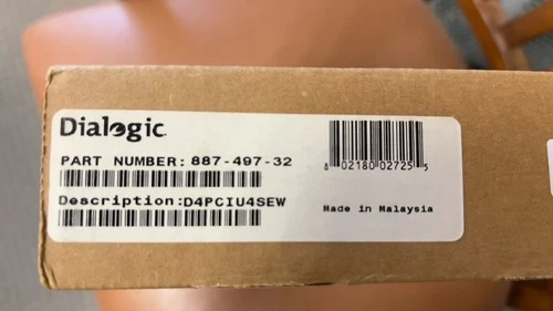 Dialogic D4PCIUSEW 4 Ports Fax And Speech New Open Box