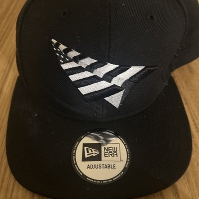 NWT New Era Paper Plane MFG 2018 Black White Wool 9Fifty High Crown Snapback Hat