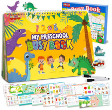 NASHRIO Montessori 24 Themes Busy Book for Toddlers 3-5, Engaging Preschool Lear