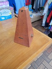 Seth Thomas Mechanical Analog Wood Metal Metronome Brown Musical Instrument