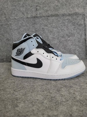 Jordan Air Jordan 1 Mid SE White Ice Blue Black DV1308-104 Men's Sneaker