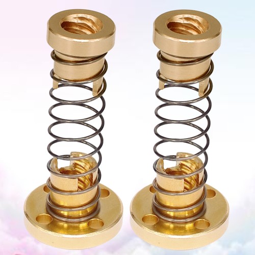 2 Sets Brass Nuts Straight Screws Stainless Steel Screw Nut Anti Backlash Screw - Picture 9 of 11