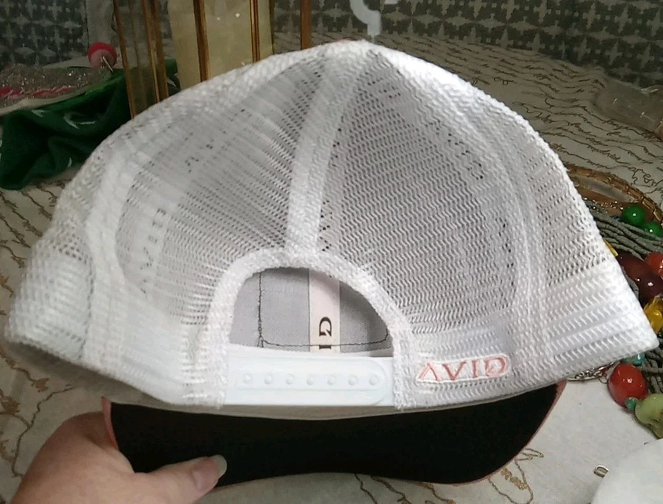 GORRA DE BÉISBOL DE PESCA ÁVIDA con parche de cuero con gancho rosa melocotón talla única Foto 3 de 4