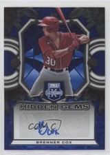 2023 Panini Elite Extra Edition Hidden Gems Blue Brenner Cox #HG-BCX Auto 19gz