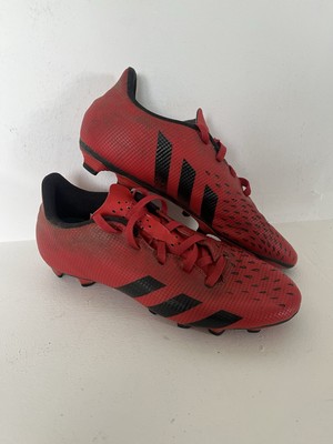 Adidas Predator Freak.4 4 FG rot schwarz Fußballschuhe geformte Stollen UK 8 EU 42