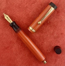 Parker Duofold Jr. Fountain Pen ~ Super Clean ~ Little Red ~ Stub Medium ~ Fills