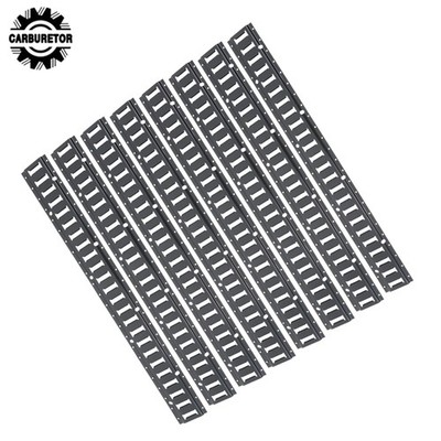 8 Pcs 4 Ft Black E Track Rails Kit, Matte Finish Fit For Secure Loads Transport