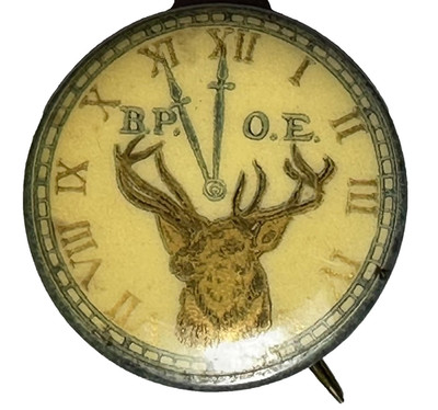 BPOE Elks Lodge Moment of Silence Remembrance 7/8'' Celluloid Button