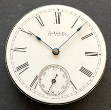 Antique 1889 Waltham Model 1889 H Pocket Watch Movement Rare Dial 6s 11j USA