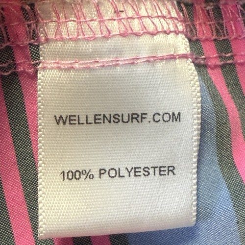 Wellen Surf Shorts Mens Size 32 Blue Pink Striped Drawstring Beach - 第 7/9 張圖片
