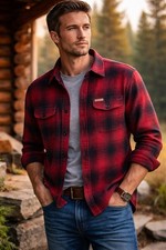 Field Stream Buffalo Plaid Lumberjack Y2K Thick Flannel Mens Large Cotton