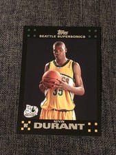 2007/08 Topps Kevin Durant Rookie Card. rookie card picture