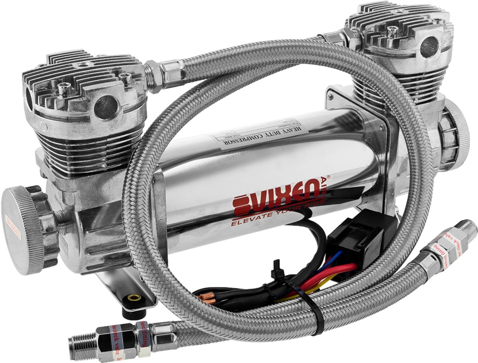 AIR SUSPENSION KIT/SYSTEM FOR TRUCK/CAR BAG/RIDE, DUAL HEAD COMPRESSOR, 3G TANK