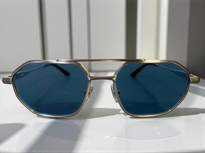 Quay Australia Sunglasses EN ROUTE Silver / Dark Turquoise Lens Aviator Unisex