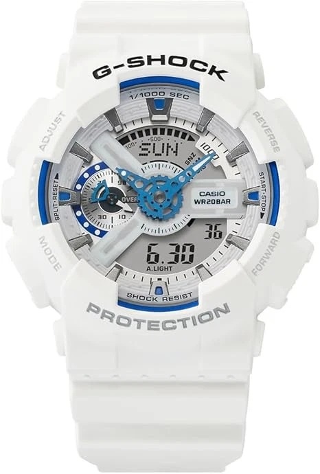 Reloj G-Shock GA-110HDS-7AER Blanco | Resistente a Golpes, 20 Bar, Cronómetro 1/