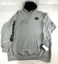 Champion Men's Cargo Gray Long Sleeve Pullover Fleece Hoodie Size 3XLT Camo C