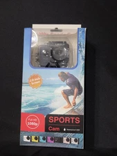New Sports Cam 1080P Full HD 2.0 Inch Screen Waterproof 30M Action Camera Silver