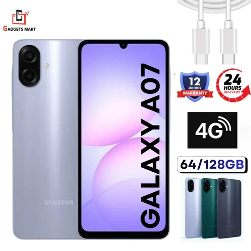 Samsung Galaxy A07 64GB/128GB 4G  Dual-Sim Unlocked Brand New Sealed Model
